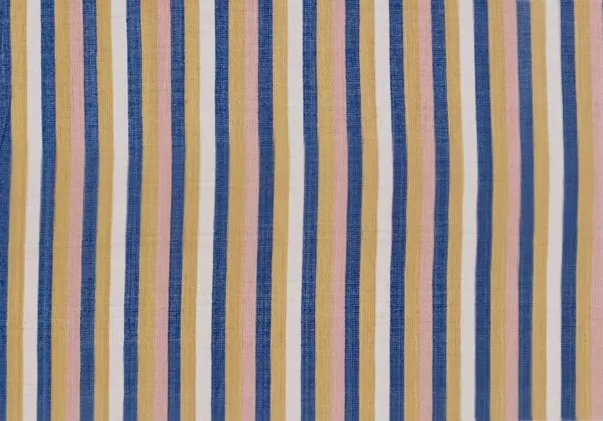 4 Vertical Stripes Fabric Handmade